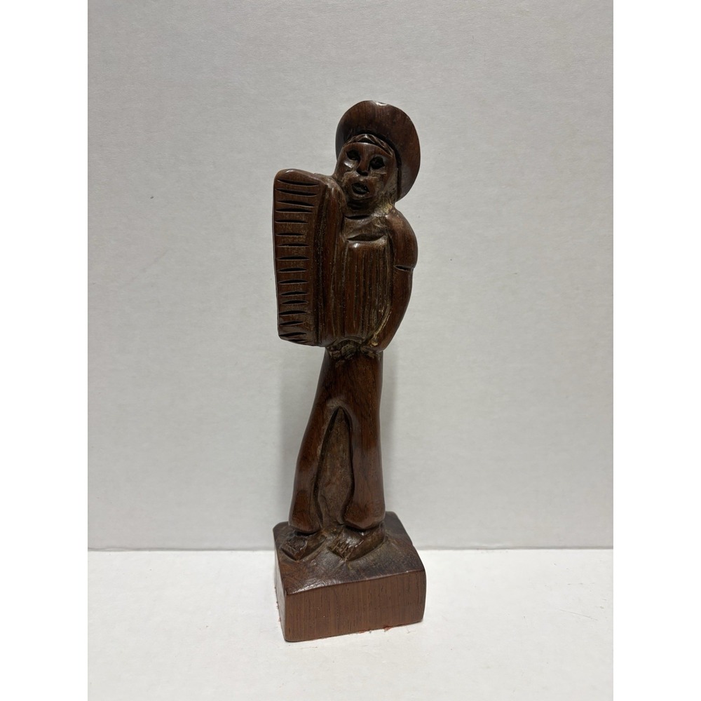 Figurine Sculpture Statue Old Traveling Man Brazil figurine 9 in Wood - Picture 1 of 12